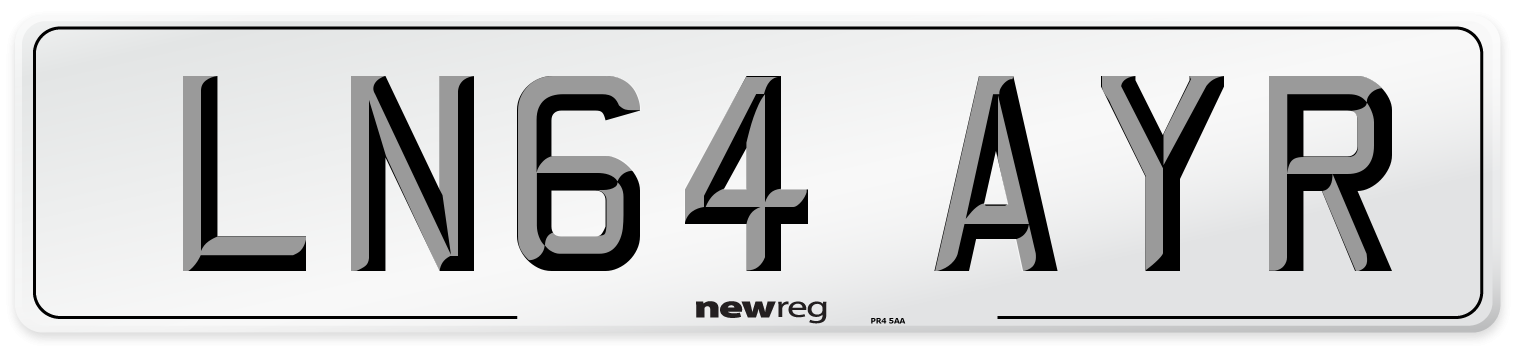 LN64 AYR Number Plate from New Reg